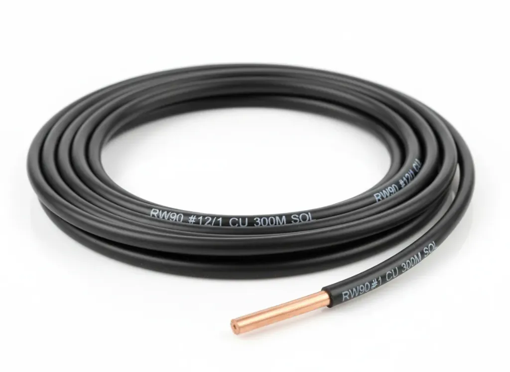 [RW90-BK-12/1] RW90 #12/1 CU 300M SOL (Black)