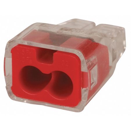 [30-1032J] In-Sure® Push-In Wire Connectors, 1/2" Model 32 2-Port Red, Jar of 300