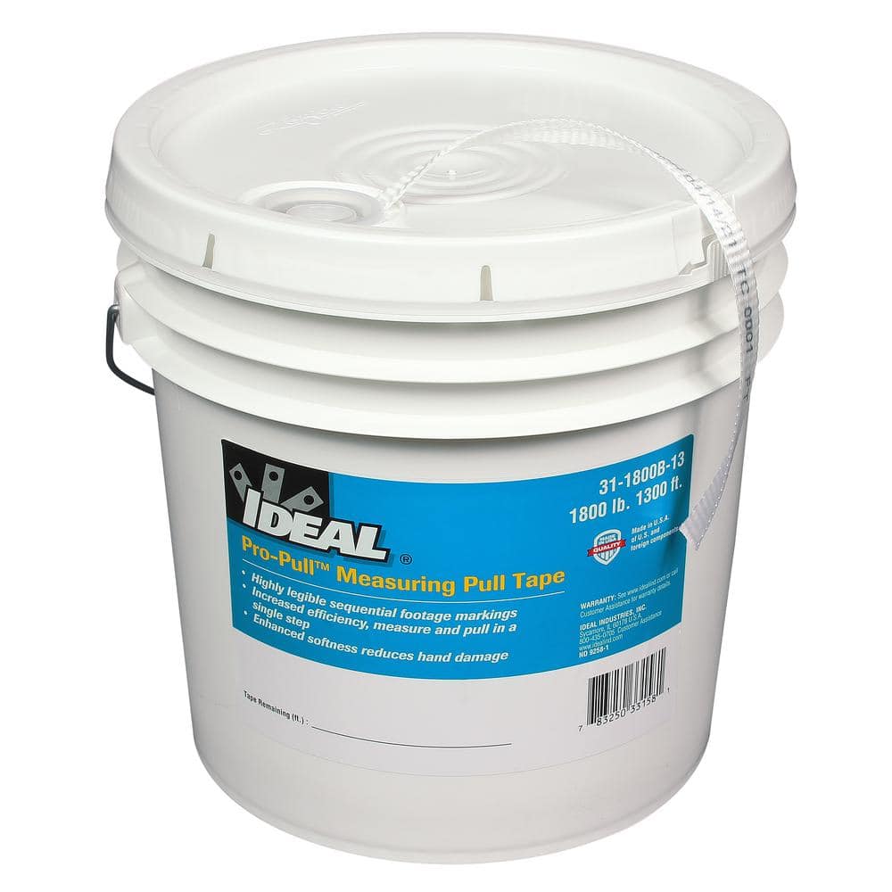 Pro-Pull™ Measuring Pull Tape, 1800 lb, 1300' Bucket