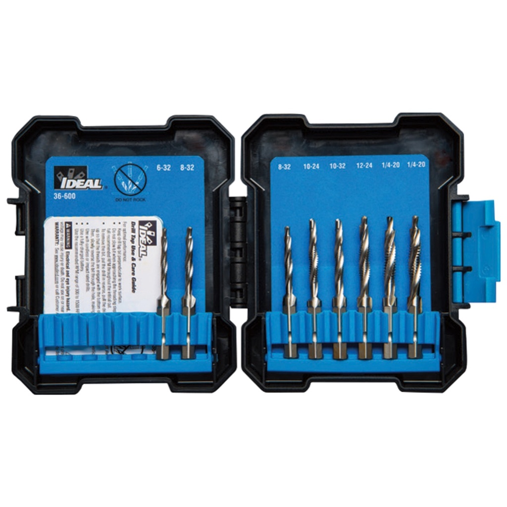 [36-600] Drill Taps with SmoothStart™ Tip, 8-Piece Kit