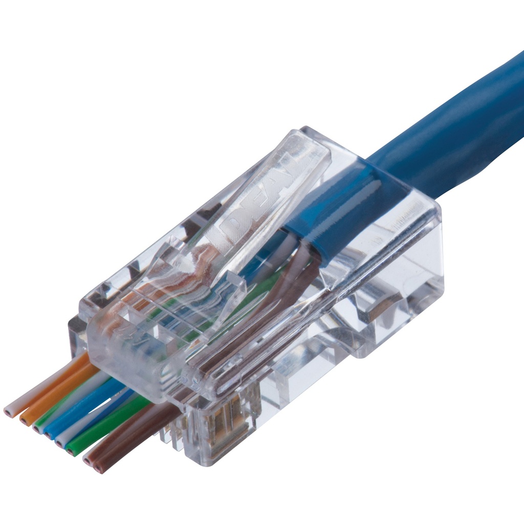 CAT 5e Feed-Thru Connectors, Jar of 100
