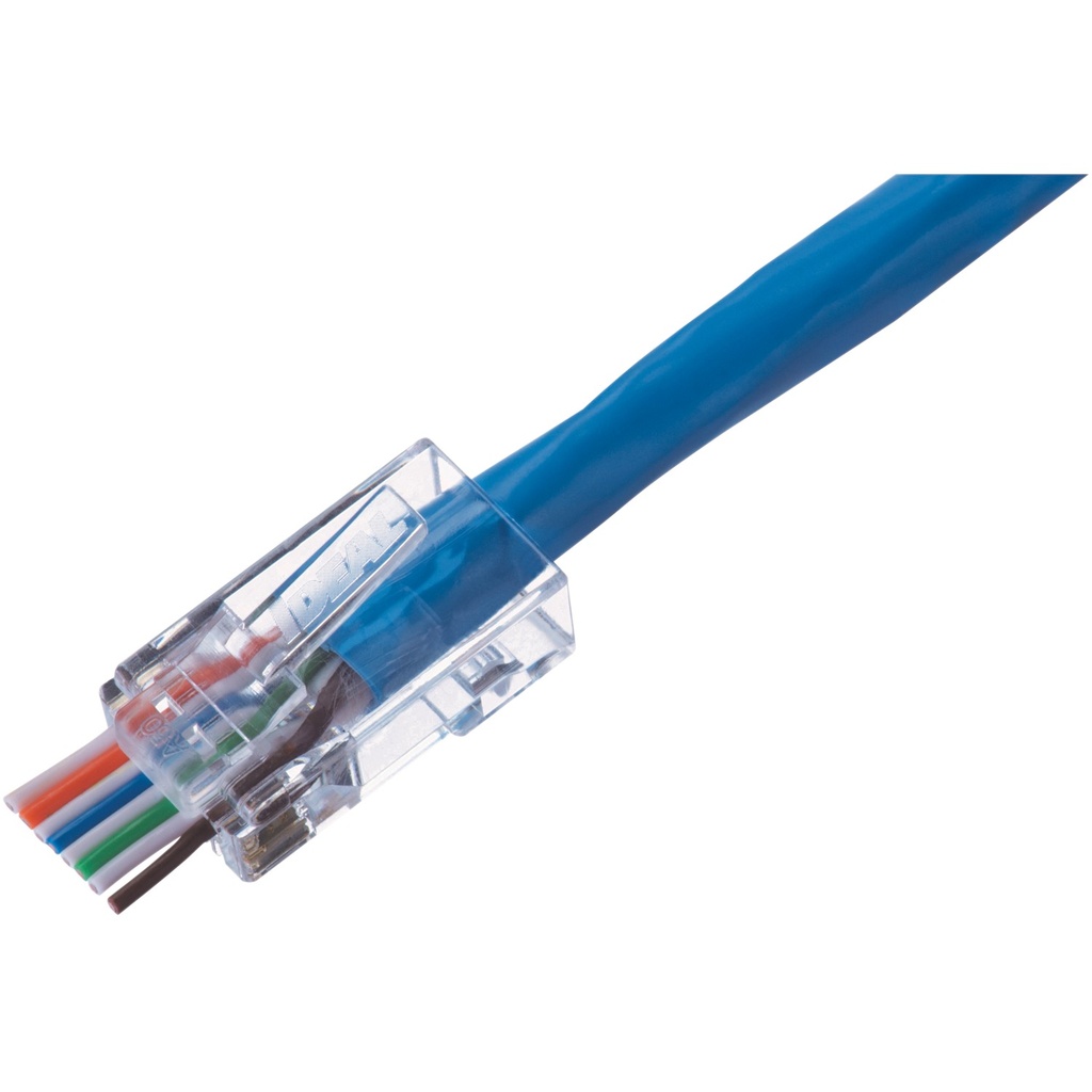 CAT 6 Feed-Thru Connectors, Jar of 100
