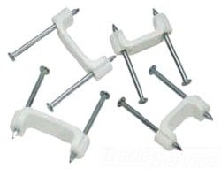 [BPS3-JRL] 3/4" Plastic Insulated Staples, Jar of 200