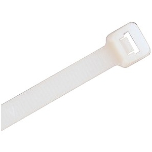 Miniature Cable Ties, 8", 18 lb, Bag of 100