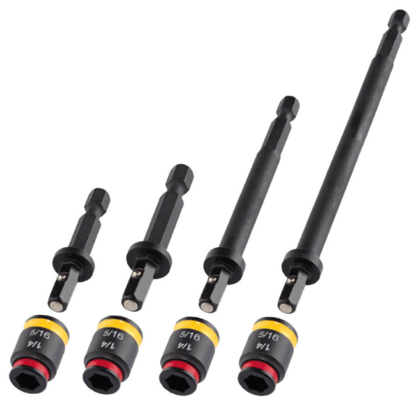 Malco C-Rhex Dble-End Magnetic 4" Hex Driver 1/4" & 5/16" -RD/YW