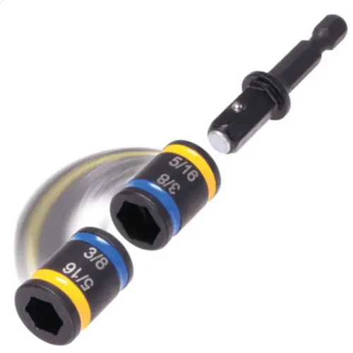 Malco C-Rhex Dble-End Magnetic 4" Hex Driver 5/16" & 3/8" -YW/BL