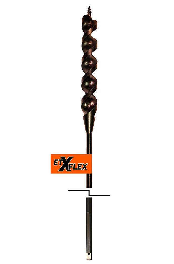 Auger Flex Bit 1/4" x 24" -HSS