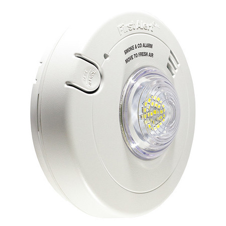 [SMC110LEDA-AC] BRK Hardwired White Plastic Smoke and Carbon Monoxide Detector with LED Strobe Light