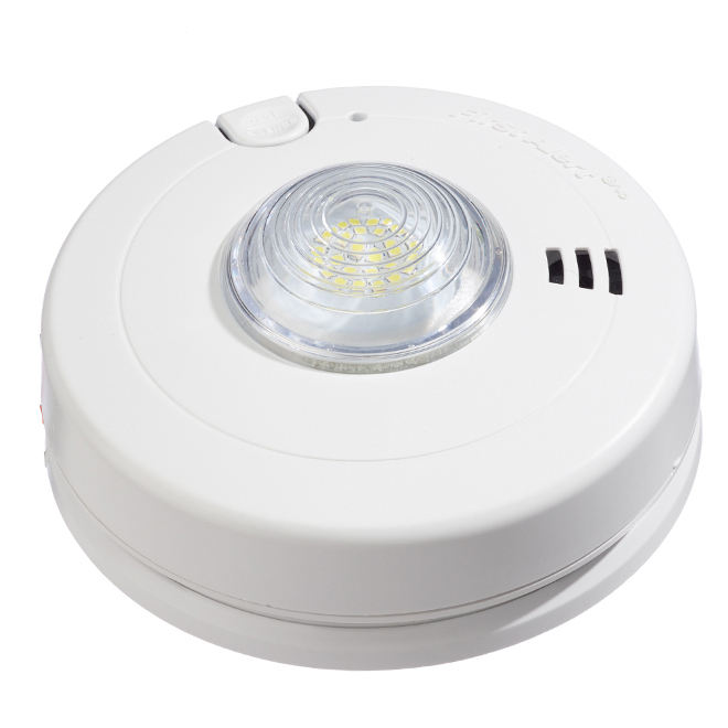 [SM110LEDA-AC] BRK SM110LEDA-AC Hardwired 120 V Smoke Alarm with LED Strobe Light