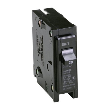 [BR120] Eaton BR120 20A Push On Single Pole Circuit Breaker