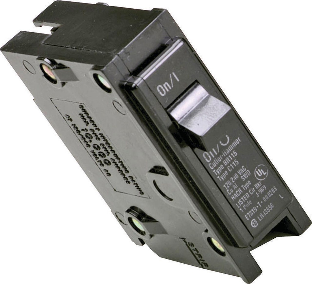 [BR115] Eaton BR115 15A Push On Single Pole Circuit Breaker