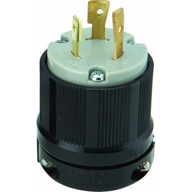 [89746] Morris 89746 Twist Lock Male Plugs - 2 Pole  3 Wire  20A 250VAC