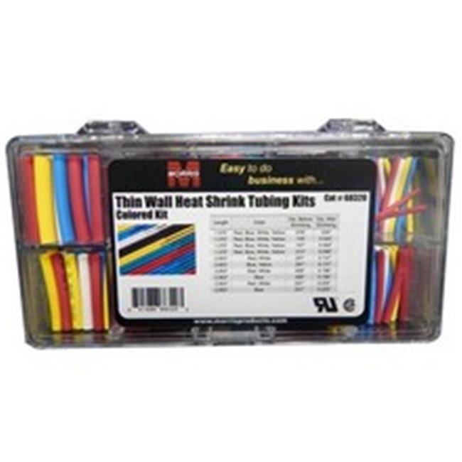 [68321] Morris 68321 Thin Wall Heat Shrink Tubing Kits; Black (828041)