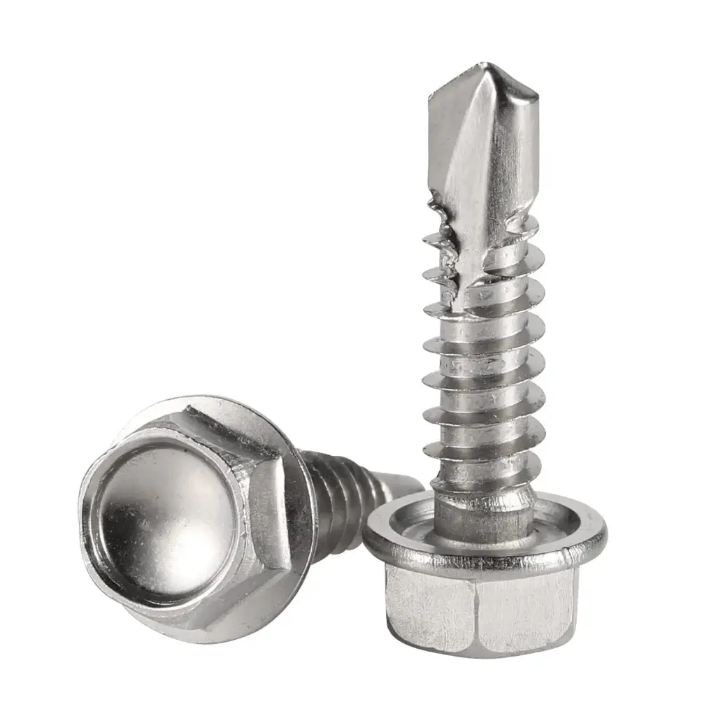 [DTK016HWTEK3Z] 12-14 X 1" Hex Self Drill Tek Screw Zinc Plated (100pcs)