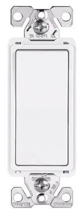 [7601W-BOX] Eaton 7601W-BOX 15Amp 120/277V 1-Pole Arrow Hart Specification Grade AC Decorator Switch, White