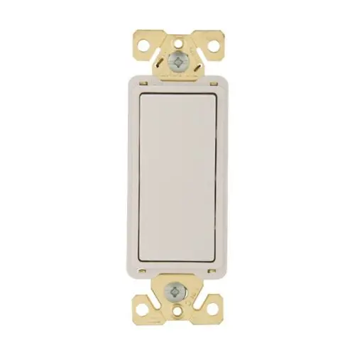 [7621W] Eaton 20-amp Single-pole Rocker Light Switch , White