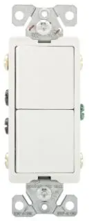 [7731W-BOX] Eaton 7731W-BOX Switch Decorator Combination 3Way/3Way 15A 120/277V White