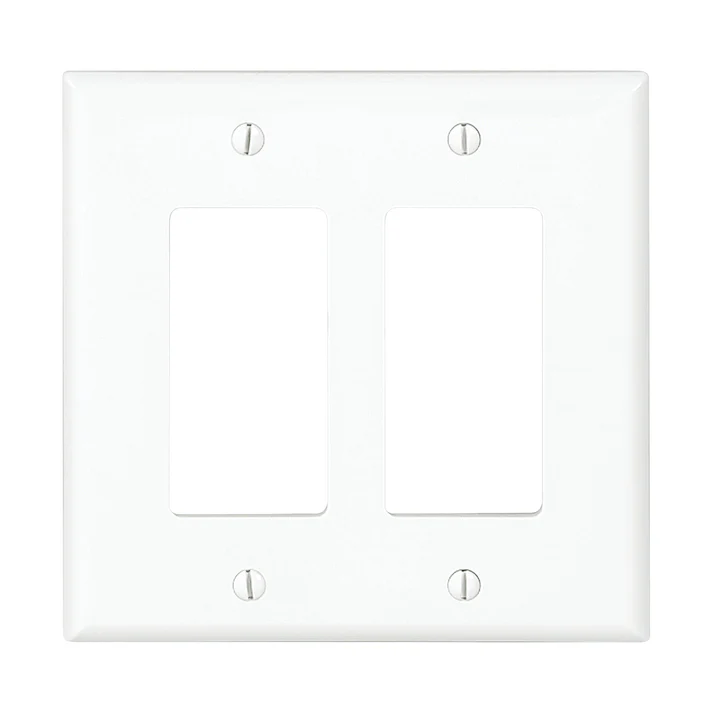[PJ262W] Eaton 2 Gang Wall Plate White | PJ262W