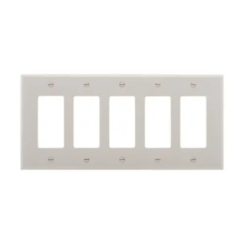 [PJ265W] Eaton 5 Gang Wall Plate White | PJ265W