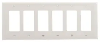 [PJ266W] Eaton 6 Gang Wall Plate White | PJ266W