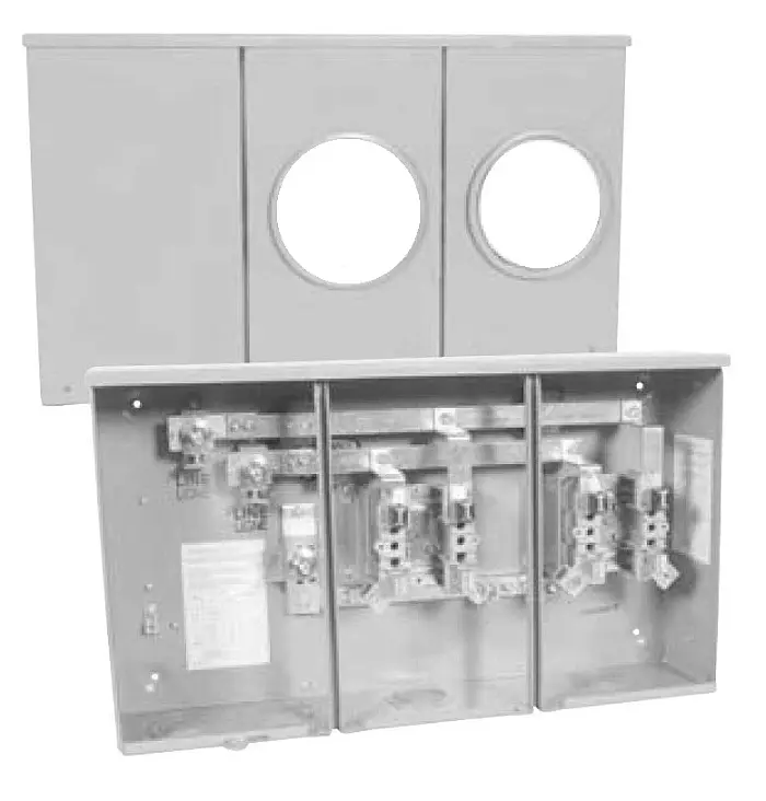 [MSC22R] MSCL22R-BC Hydel 200A Main 4 Jaw Multi-Position Meter Base 