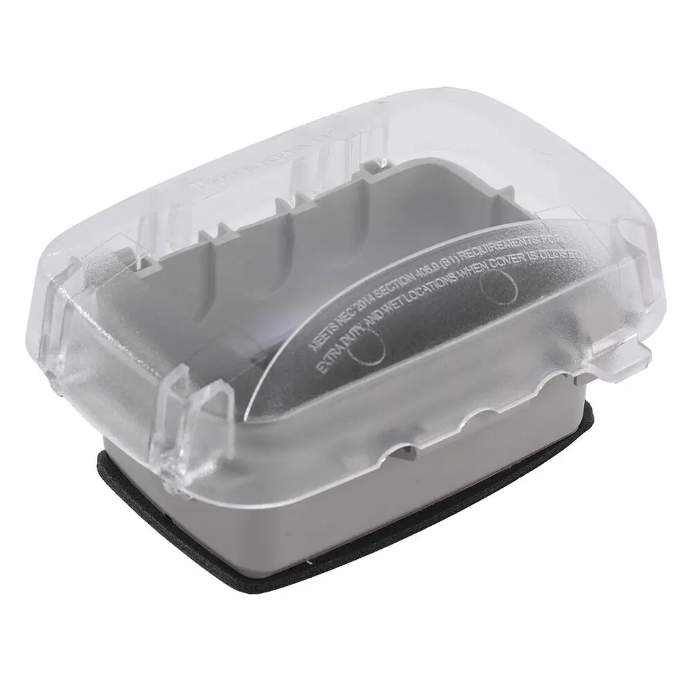 [WP5100C] Intermatic Extra Duty In Use Weatherproof Cover, Single Gang, VRT/HZ,2.75", Clear