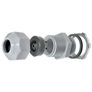 Scepter Conduit Fittings, PVC Threaded Strain Relief Connector, 3/4 Inch Size (277079)