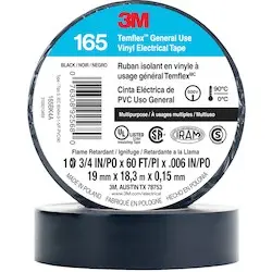 [7100169254] MMM 165BK4A 3M Templex 165, Black 