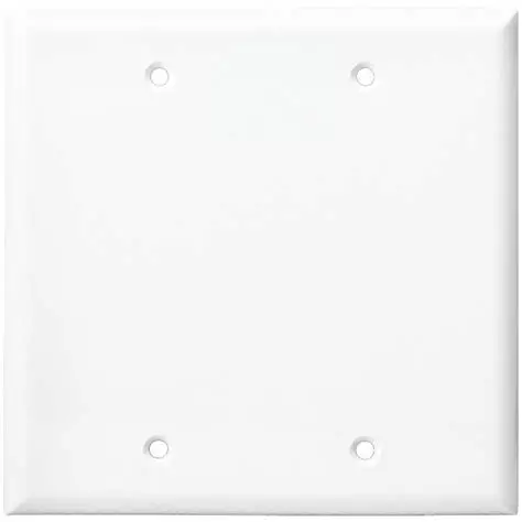[7962] Blank Wall Plate White 