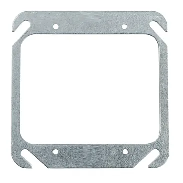 [52C00] 4" Square Flat Cover 2 Gang