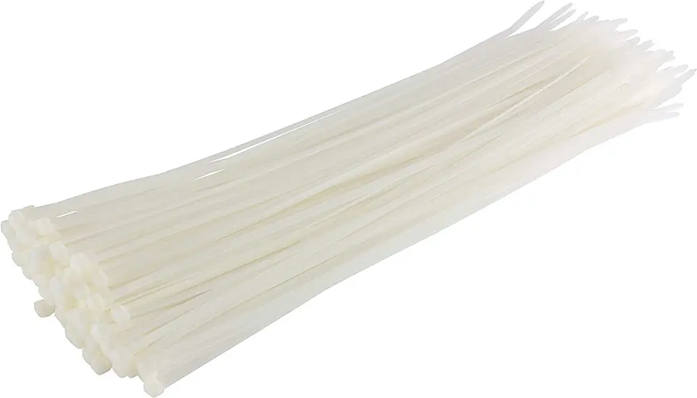 [L141209c] 14" Cables Ties White NYLON