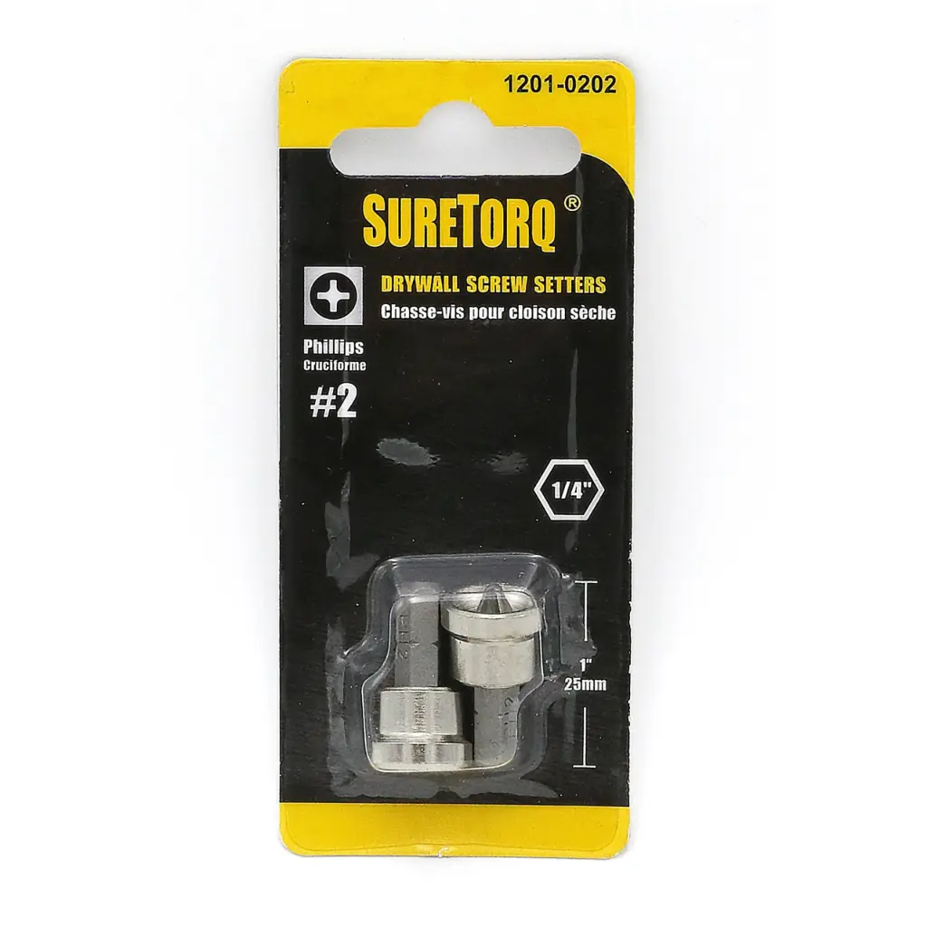 Suretorq – 1201-0202 – 2pcs Drywall Screwsetter Card 