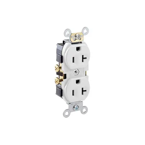 [CR20-W] Leviton CR20-W Duplex 20A-125V Residential