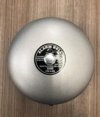 Alarm Bell, 4" Gray Gong, 24 VDC