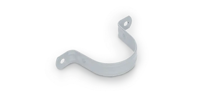 [CS55] 4" 2 Hole Steel Pipe Strap - PVC Coated
