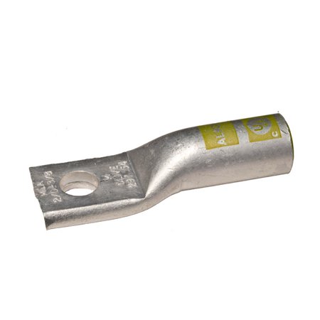 [93046] 93046 Aluminum Long Barrel 1 Hole Compression Lugs 2/0AWG 1/2" Stud