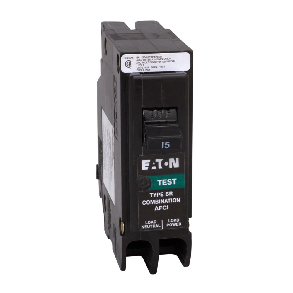 [BRP115AFC] Eaton BRP115AFC 15A Arc Fault Circuit Breaker, Plug-on Neutral