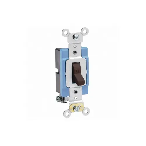 [1201-2] Leviton 15 Amp Toggle Switch, Quiet Switch, Extra Heavy Duty Spec Grade