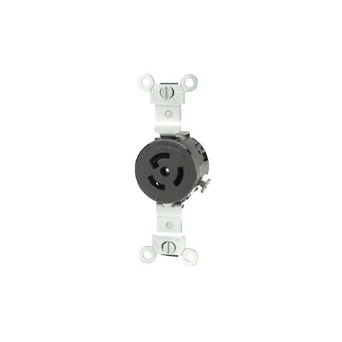 Leviton 15 Amp, 125 Volt, Single Locking Receptacle, Industrial Grade