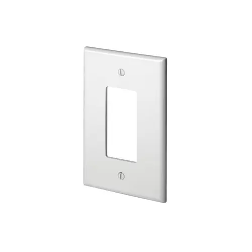 [88601] Leviton 1-Gang Decora/GFCI Device Wallplate, Oversized, Thermoset, White