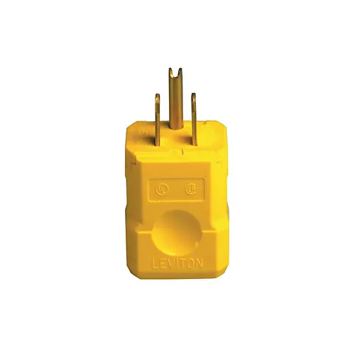 Leviton 15 Amp, 125 Volt, Straight Blade Plug, Industrial Grade