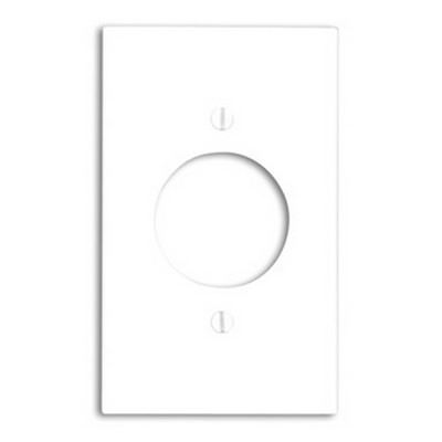 [80720-W] 1-Gang White Single Outlet/Receptacle Nylon Standard Wall Plate (1-Pack) 80720-W