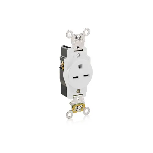 Leviton 15 Amp Single Receptacle/Outlet, Industrial Grade, Self-Grounding