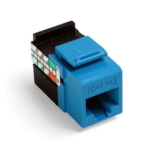 Leviton GIGAMAX™ Cat 5e QUICKPORT™ Jack, Blue