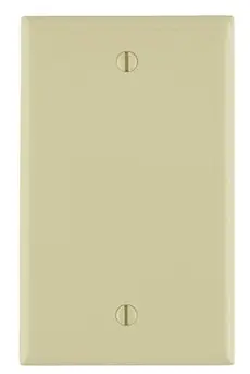 [80714-I] LEVITON 80714-I Blank Wallplate 1 Gangs Ivory 4-1/2 in Lx 69.85 mm W