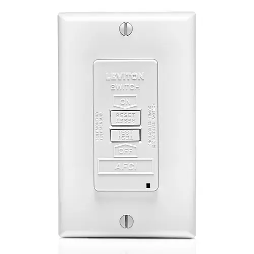 Leviton 20 Amp, Blank Face AFCI with LED Indicator Light