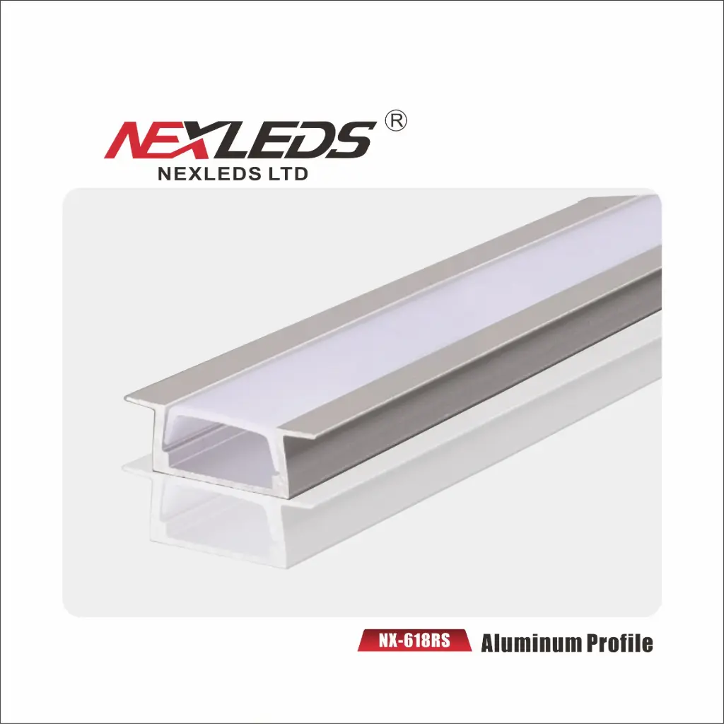 [NX-618RS-B] Recess Mounting LED Aluminum Profile 3M NX-618RS (Black)