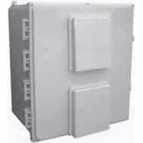 [BW-FC181610] Mier BW-FC181610 NEMA Type 3R Outdoor Polycarbonate Electrical Enclosure with Thermostat and Fan, 18" 16" 10", Clear Door, Gray
