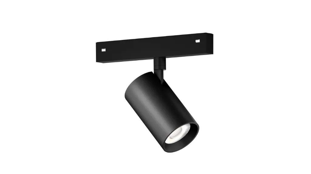 [HB-GDS47-10H] 24V Magnetic Track 10W Spotlight 3000K Aluminum Black Finish