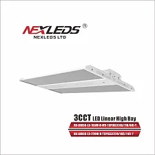 [NX-LHBS6-L3-220W/ 165W/110W-H-MV-TCP] Nexleds NX-LHBS6-L3-220W/ 165W/110W-H-MV-TCP, 3CCT LED Linear High Bay, 120-347VAC, 140 LM/W, 220/165/110W, White